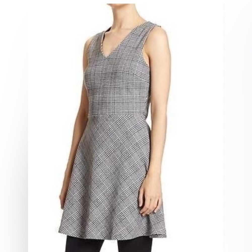 Banana Republic Womens Dress Black White Plaid Size 00 Petite